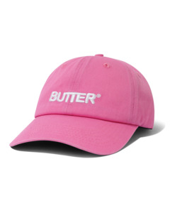 Rounded Logo 6 Panel Cap - Washed Pink