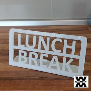 Products: Lunch Break Sign - Walmont