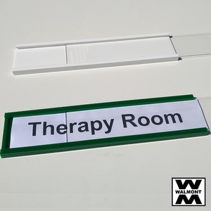 Products: Door / Wall Label Holder Acrylic - Walmont