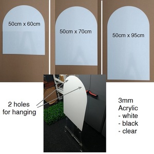 Products: Arched Sign Board Acrylic 3mm - Walmont
