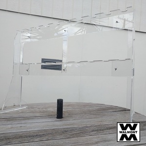 Products: Stand Alone System for Champagne Wall - Shelf 10 glasses 1m long - Walmont