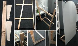 Products: Wall Panel Wooden Stand - Walmont