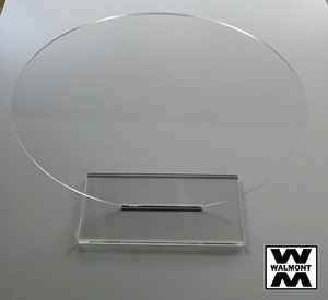 Products: Table Sign Round Panel Ø250mm with Base Holder - Walmont