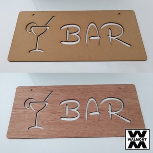 Wooden Sign BAR - Walmont