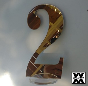Products: Table Numbers Mirror 160mm height - Walmont