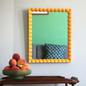 Spindle Mirror - Rectangle Marigold