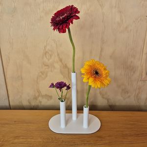 Products: Triple Single-Stemmed Flower Vases - Wanaka Wedding Hire