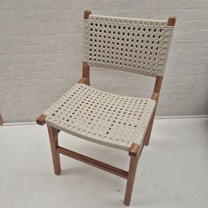 Products: White Woven Chair - Wanaka Wedding Hire