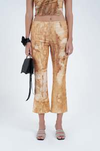 Arthur Apparel Flared Utility Pant - Rust