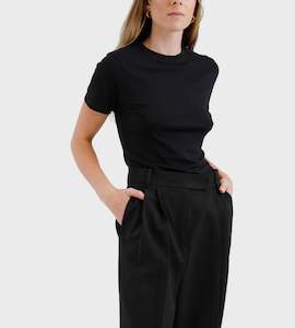 Father Rabbit Clothing: Father Rabbit Apparel  Short Sleeve Baby Tee - Black