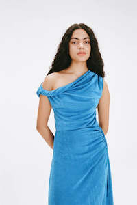 Friend Of Audrey: Friend of Audrey Alyssa Jersey Twist Top - Azure Blue