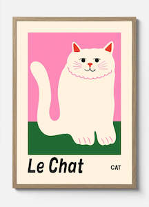 Kiosk By Georgia Perry: Kiosk Cat Art Print by Georgia Perry