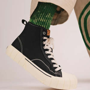 Footwear: Good News Bagel shoes - Black Oatmeal