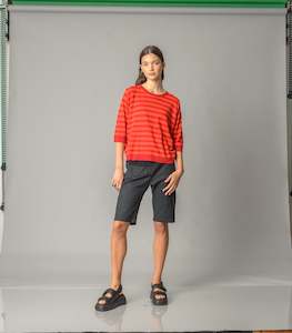 Non: Non Weekend Top - Scarlet Orange