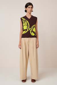 Kowtow Wingspan Vest - Mahogany