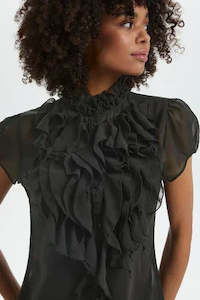 Saint Tropez Lilja SS Shirt - Black