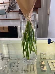 Glass Cylinder Vase 10 x 30cm