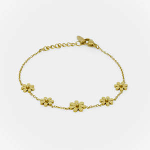 Other Things: Other Things Daisy Bracelet - Gold