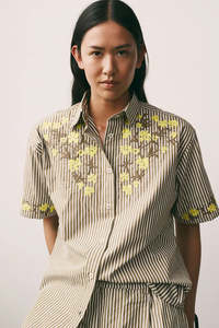 Kowtow Wildflower Shirt - Treetop Stripe