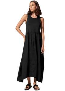 POL Belle Tank Dress - Black