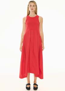 Pol: POL Belle Tank Dress - Red