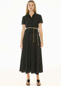 POL Nova Tucked Shirt - Black