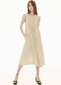 POL Fable Tank Dress - Ivory/Ink