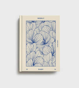 Father Rabbit 2026 Diary - Prussian Blue Floral Weekly