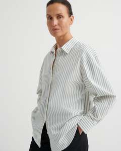 Kowtow Maker Shirt - Ticking Stripe