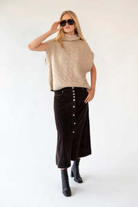 Lollys Laundry Una Maxi Skirt - Dark Mokka