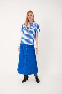 Lollys Laundry Una Maxi Skirt - Neon Blue