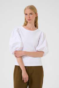 Karen By Simonsen: Karen by Simonsen Oda Tee - Bright White
