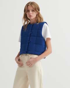 Kowtow Studio Vest - Factory Blue