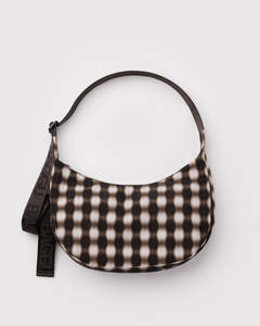 Baggu Medium Nylon Crescent Bag - Mixed Plaid