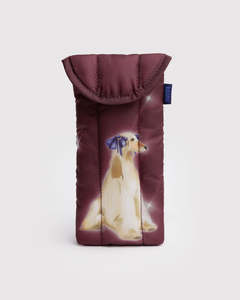 Baggu: Baggu Puffy Glasses Sleeve - Fancy Dogs