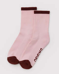 Baggu Ribbed Sock - Blush Mix
