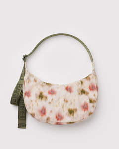 Baggu Medium Nylon Crescent Bag - Abstract Floral