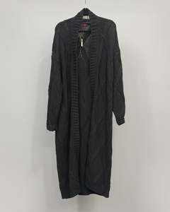 Wanda Harland Preloved: PRELOVED Cooper Cardigan/Coat Black -size Medium