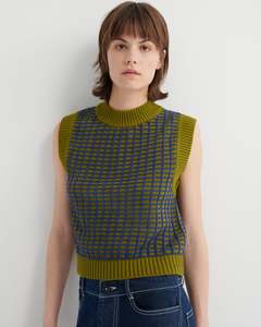 Kowtow Grid Vest - Field