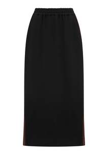 Pol Cassidy Track Skirt - Black/Choc/Charcoal