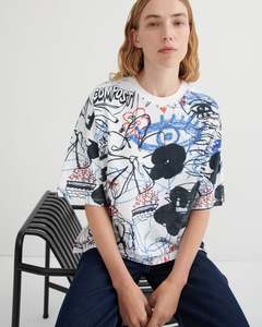 Kowtow Clothing: Kowtow Oversized Boxy Tee - Anniversary Print