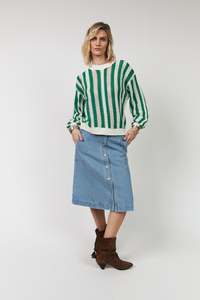 Lollys Laundry Lusa Knit Jumper - Green