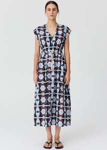 Pol Thyra Tie Dress - Thyra Print