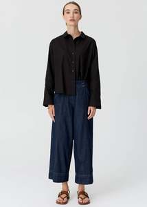 Pol: Pol Anise Crop Pants - Denim