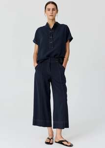 Pol Anise Crop Pants - Ink