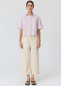 Pol Aubin Camp Shirt - Pink Stripe