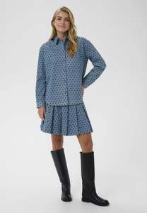Saint Tropez Pegina Shirt - Black Mini Reversed Hearts