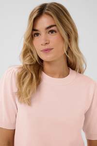 Saint Tropez Mila Shortsleeved Pullover - Chalk Pink
