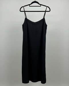 PRELOVED Twenty-Seven Names Black Slip dress - size 12