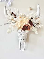 Bull Skull Arrangements: Boho Bull Skull Arrangement